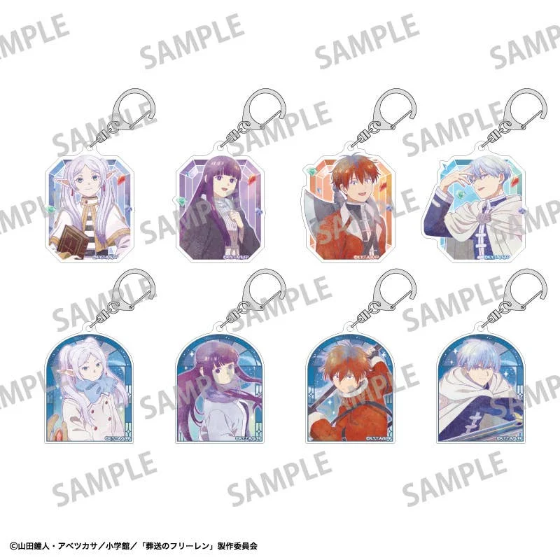 Frieren: Beyond Journey's End: Trading Acrylic Key Holder/Kamiani Touch Blind Box - 1 Unidade Aleatória